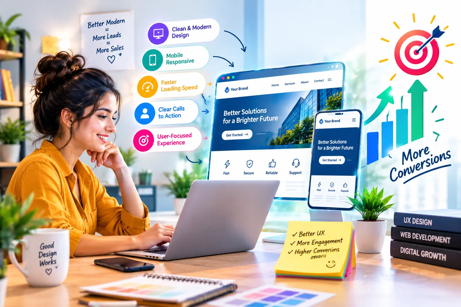 Smart Web Designing for Higher Conversions
